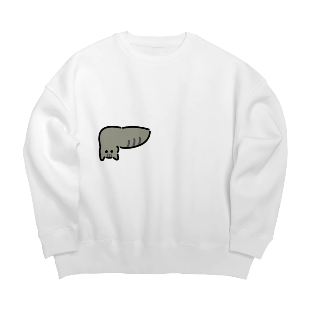 ねこやにわとりやの肝臓キジトラ猫 Big Crew Neck Sweatshirt