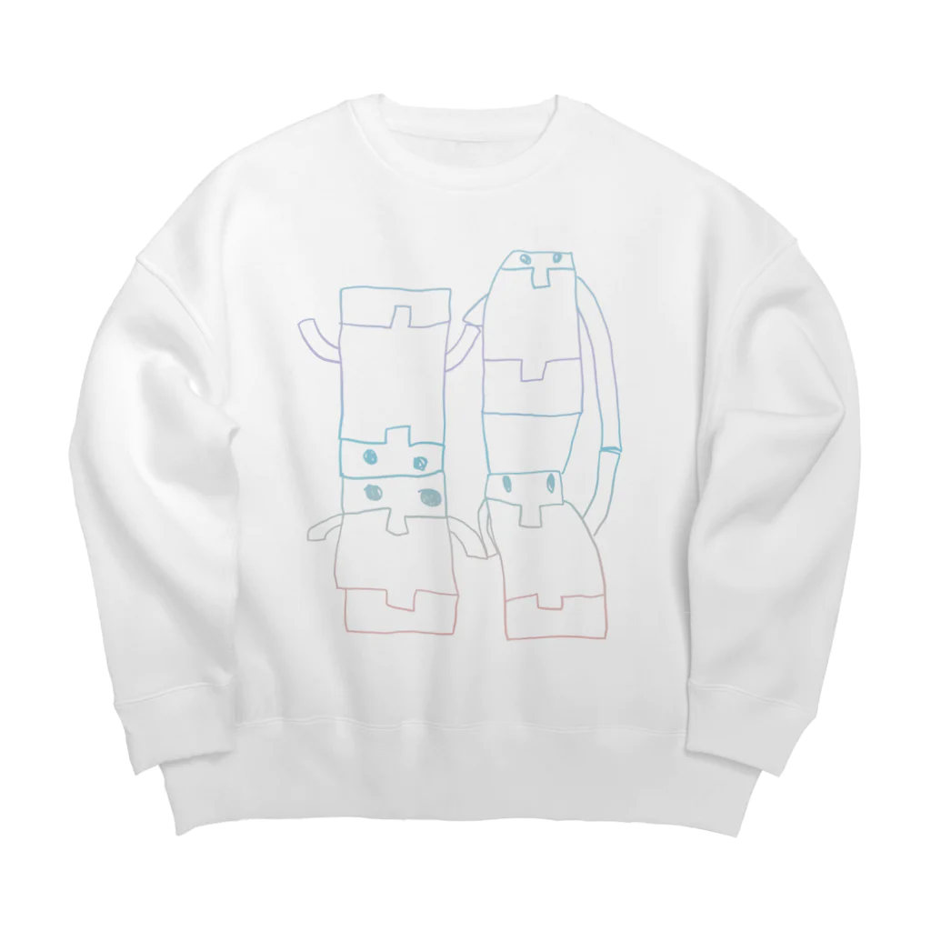 tettebolのトップルゲンガー　ミラージュ Big Crew Neck Sweatshirt