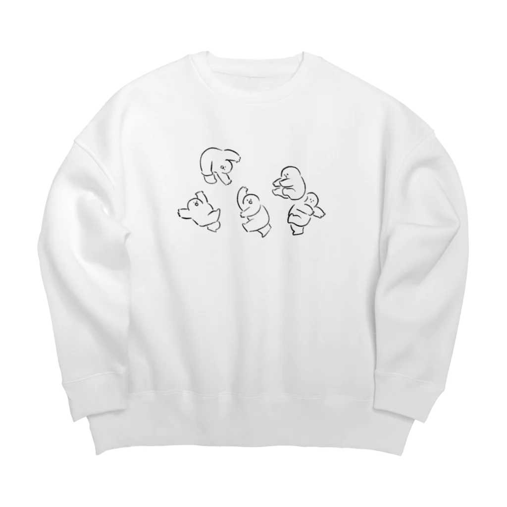 みぞぐちともやのあいきどう Big Crew Neck Sweatshirt