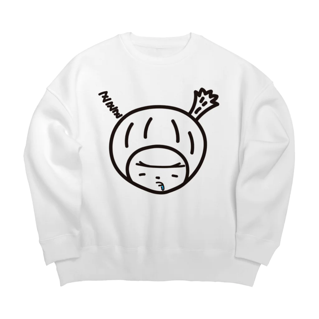 きくのらくがきのきくの顔　寝顔 Big Crew Neck Sweatshirt