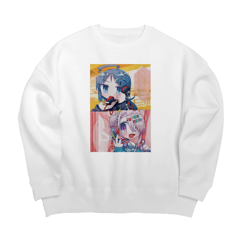 めくじろのもし₂ Big Crew Neck Sweatshirt