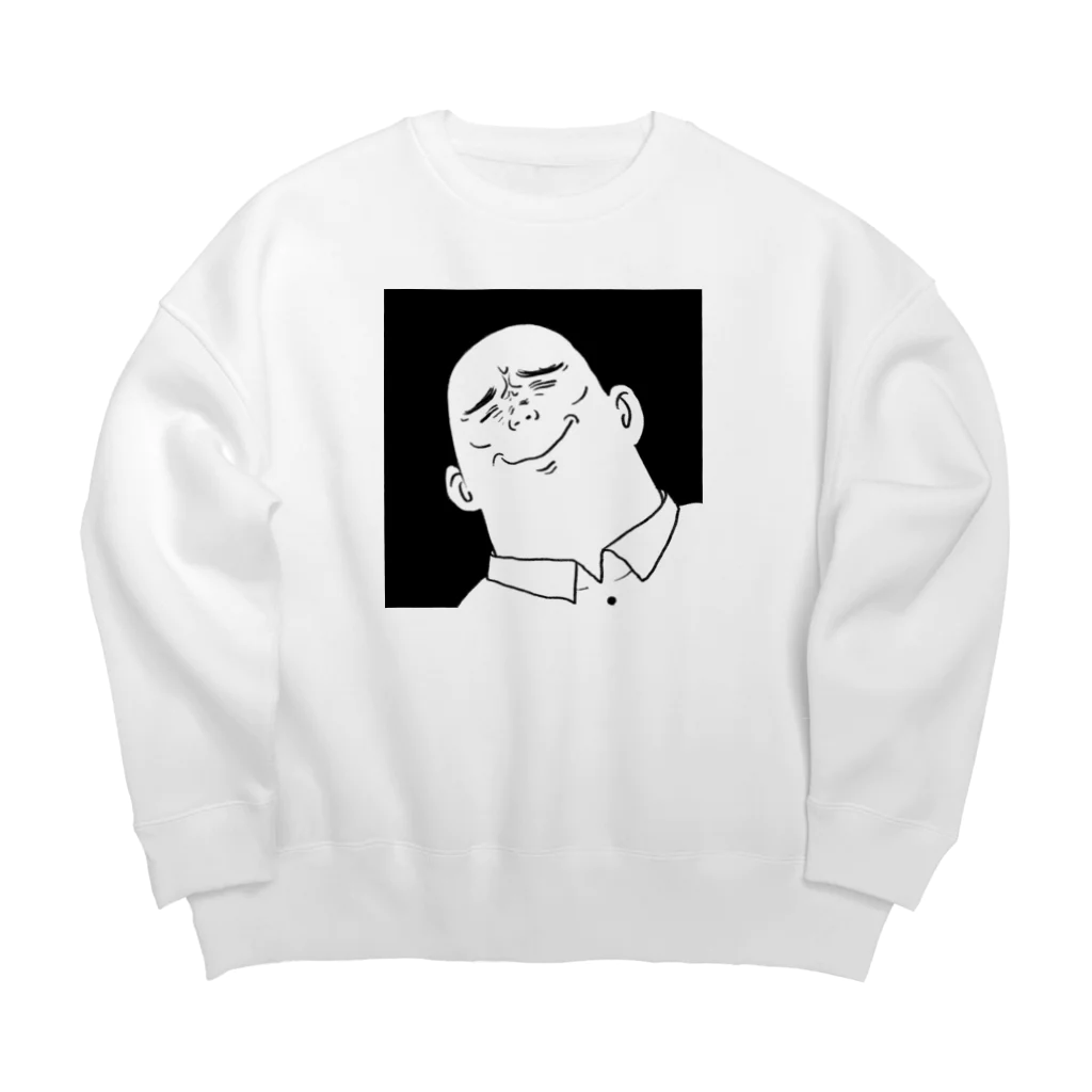 波動のどうしようもない感情おじさん Big Crew Neck Sweatshirt