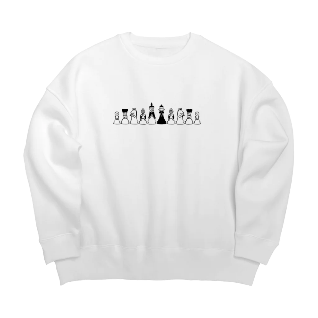 Andiamoのチェス一族 Big Crew Neck Sweatshirt