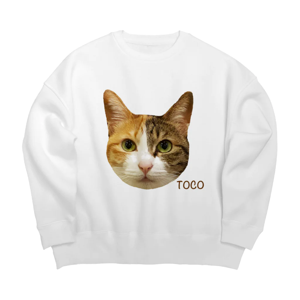 猫カフェ ぶぅたんグッズショップの絵文字トコちゃん Big Crew Neck Sweatshirt