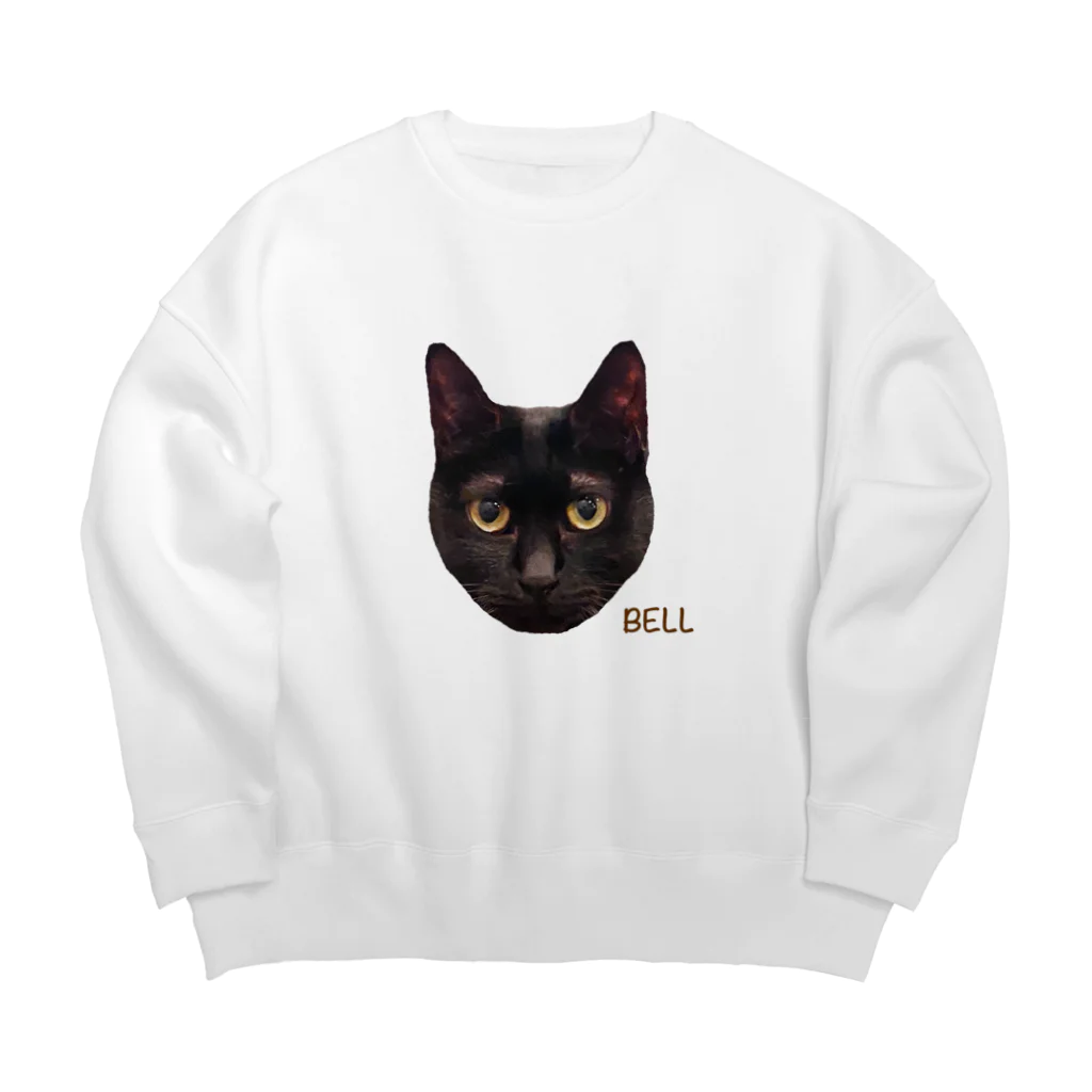 猫カフェ ぶぅたんグッズショップの絵文字ベルちゃん Big Crew Neck Sweatshirt