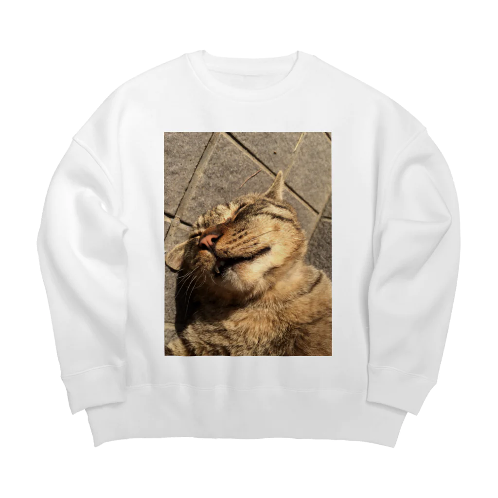 あまりの猫（無防備） Big Crew Neck Sweatshirt