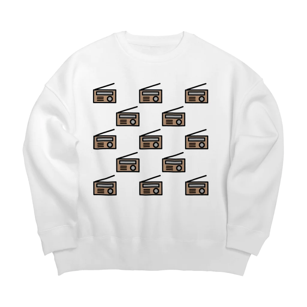 なみちどりのラジオがめいっぱい Big Crew Neck Sweatshirt