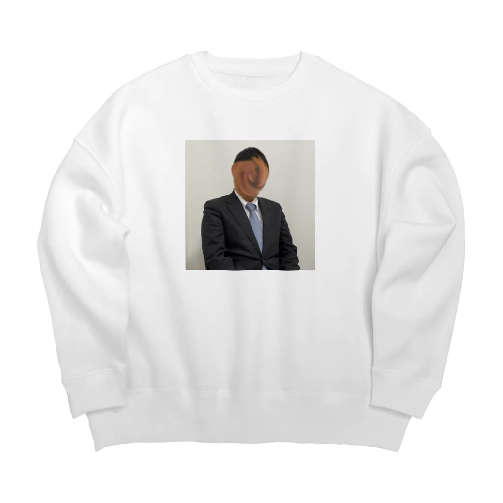 福井風俗体験記の門戸志郎 肖像 Big Crew Neck Sweatshirt