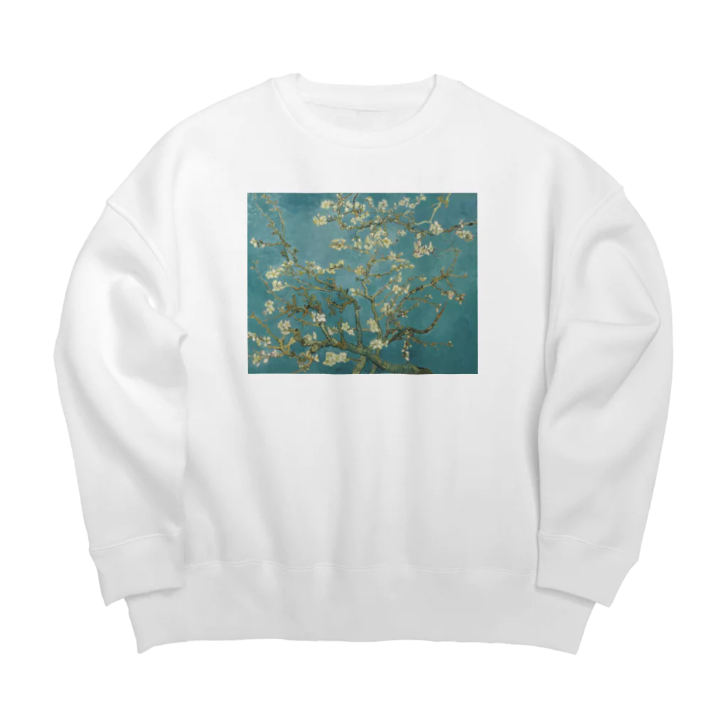 X-Artのゴッホ / 花咲くアーモンドの木の枝(1890) Big Crew Neck Sweatshirt