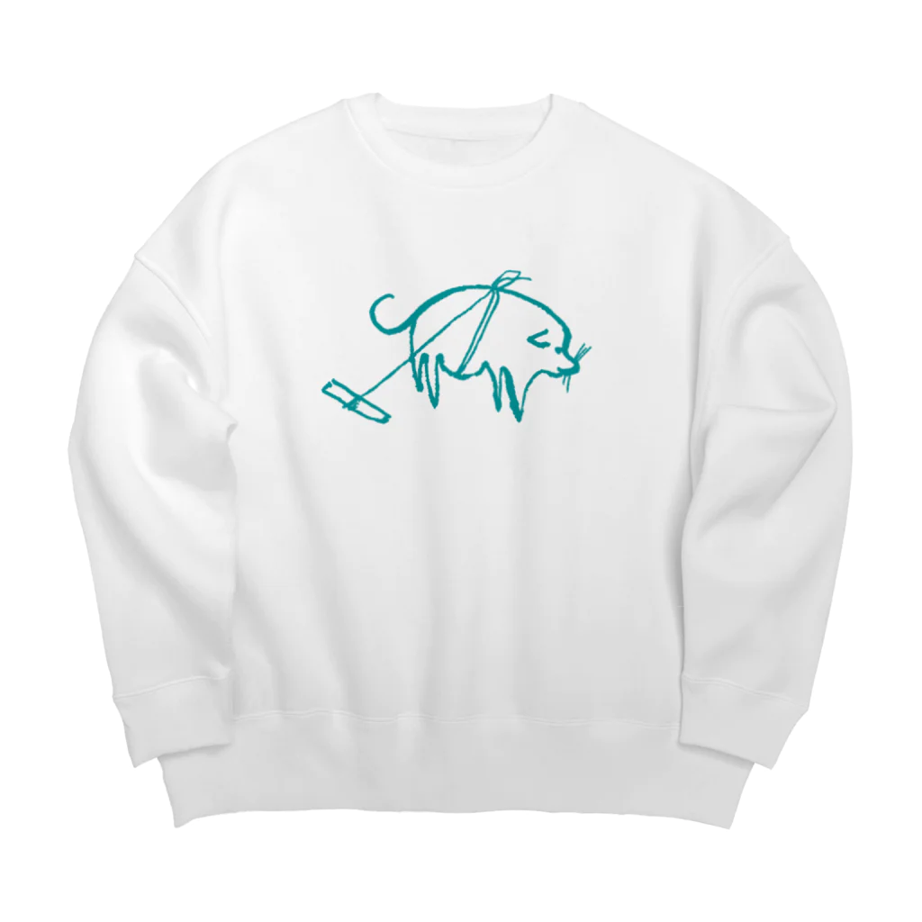 yuNN3の仙厓　きゃふん犬 Big Crew Neck Sweatshirt