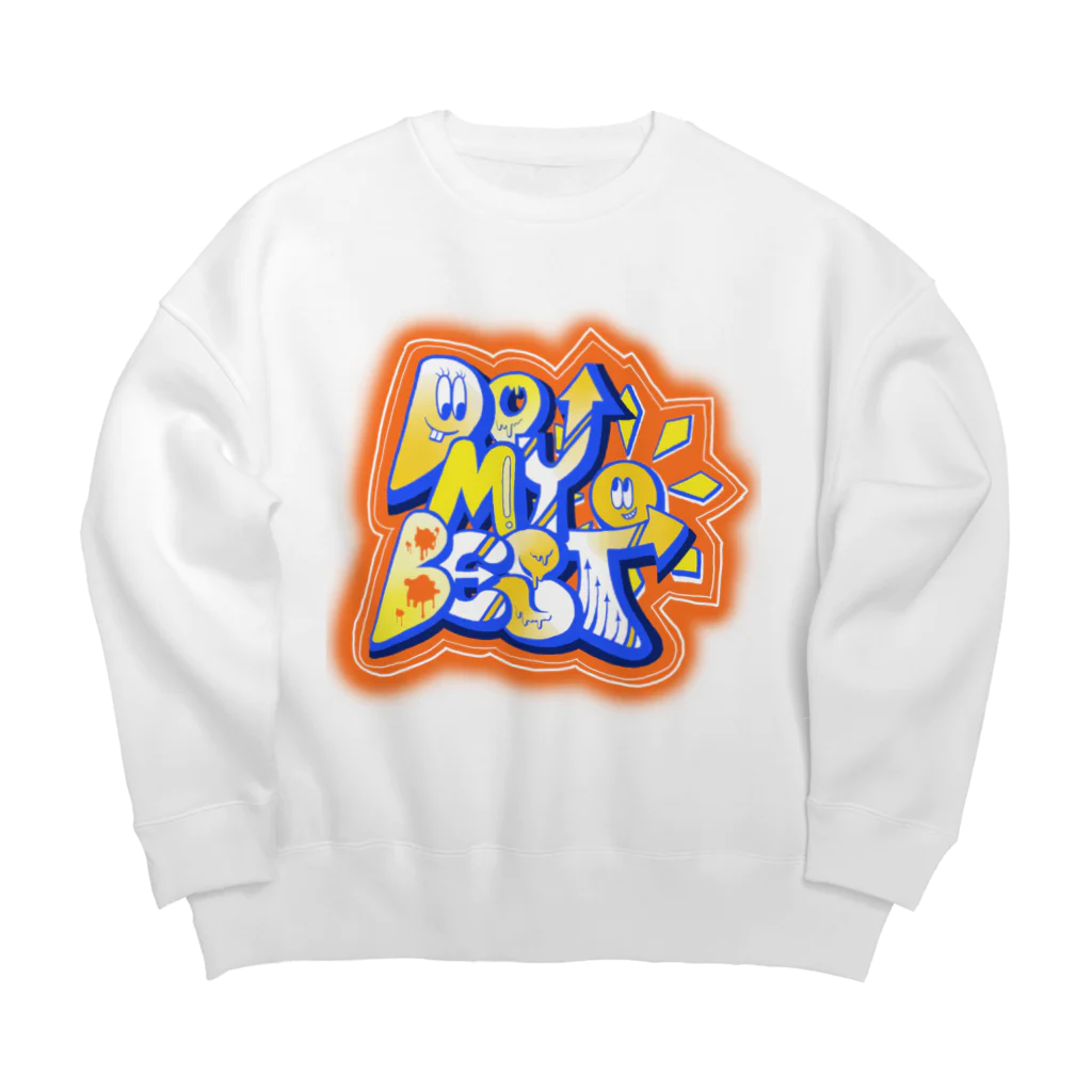 チャミ助のDO MY BEST Big Crew Neck Sweatshirt