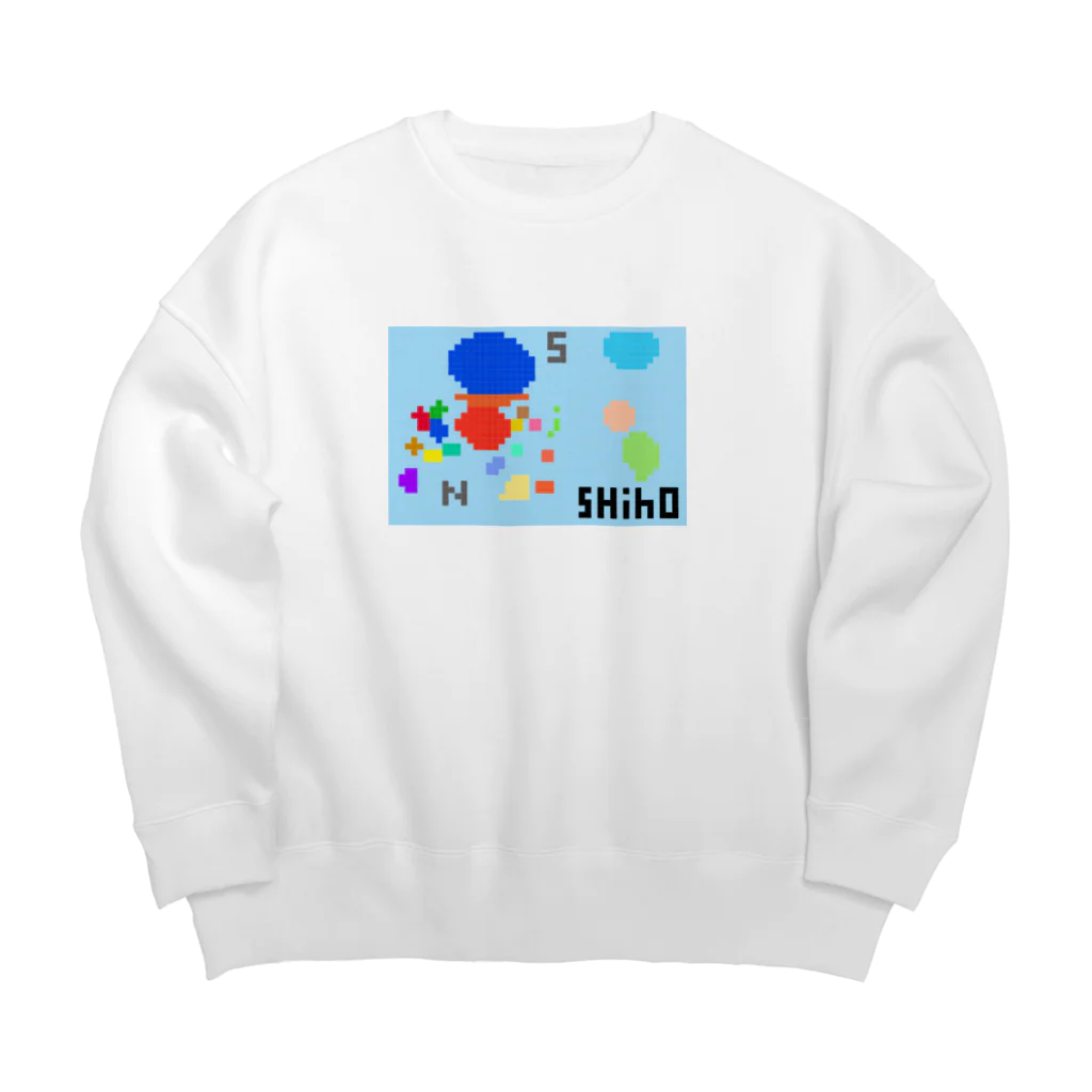 SHIHO NO WAのせかいちず.ドット Big Crew Neck Sweatshirt