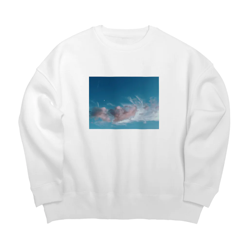 Haunted Labのpink clouds 雲 Big Crew Neck Sweatshirt