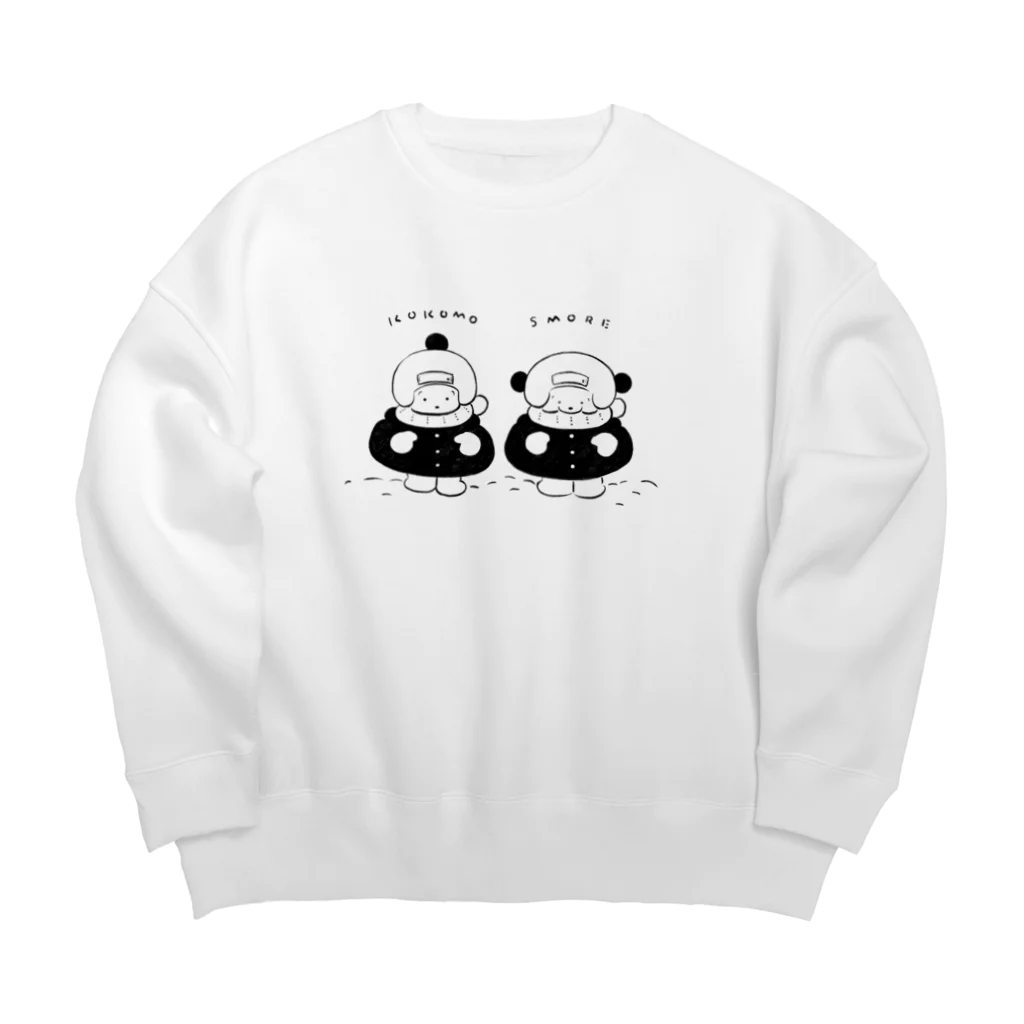 穂の湯のぬくぬくだるまさん Big Crew Neck Sweatshirt