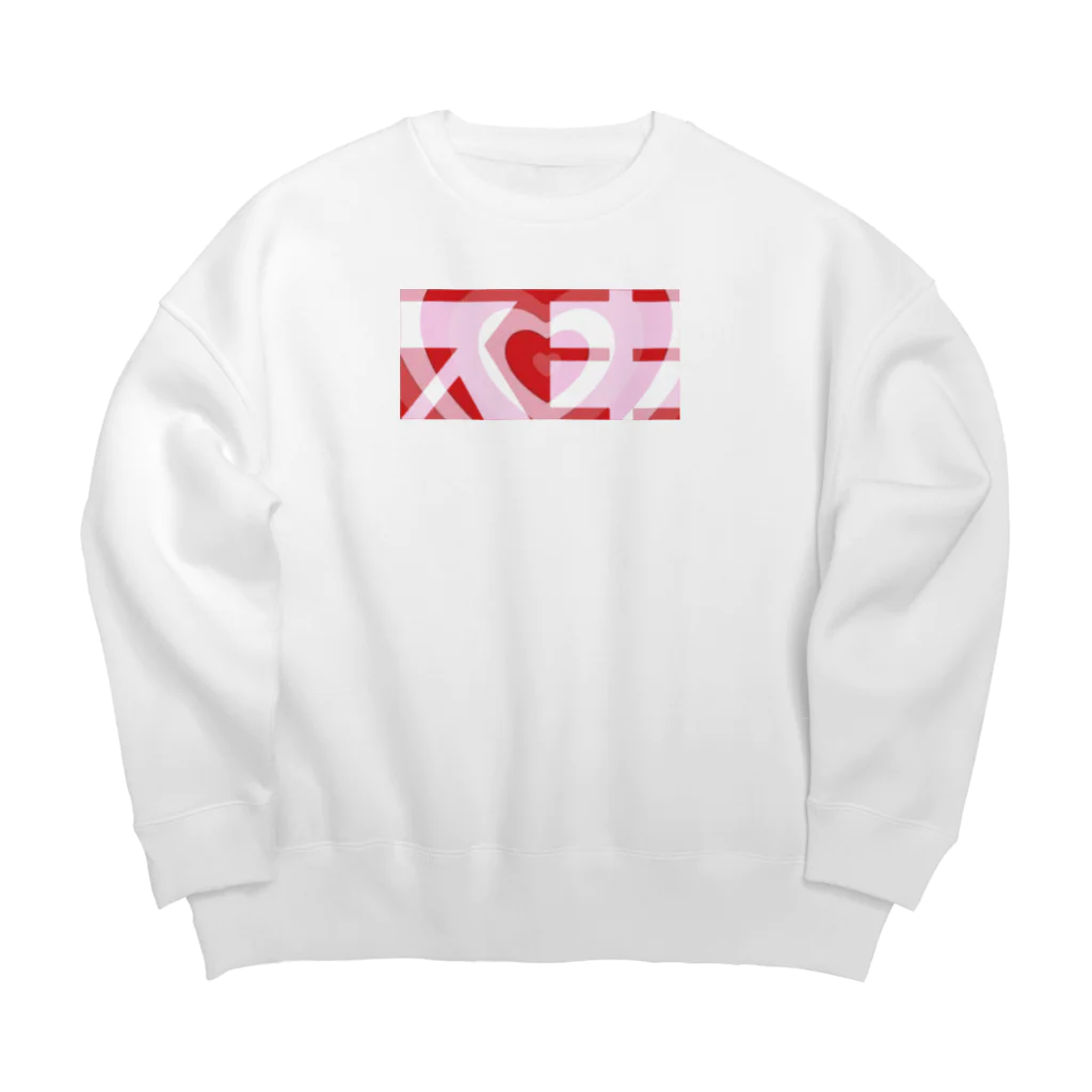 はちおちま！のすきすき Big Crew Neck Sweatshirt