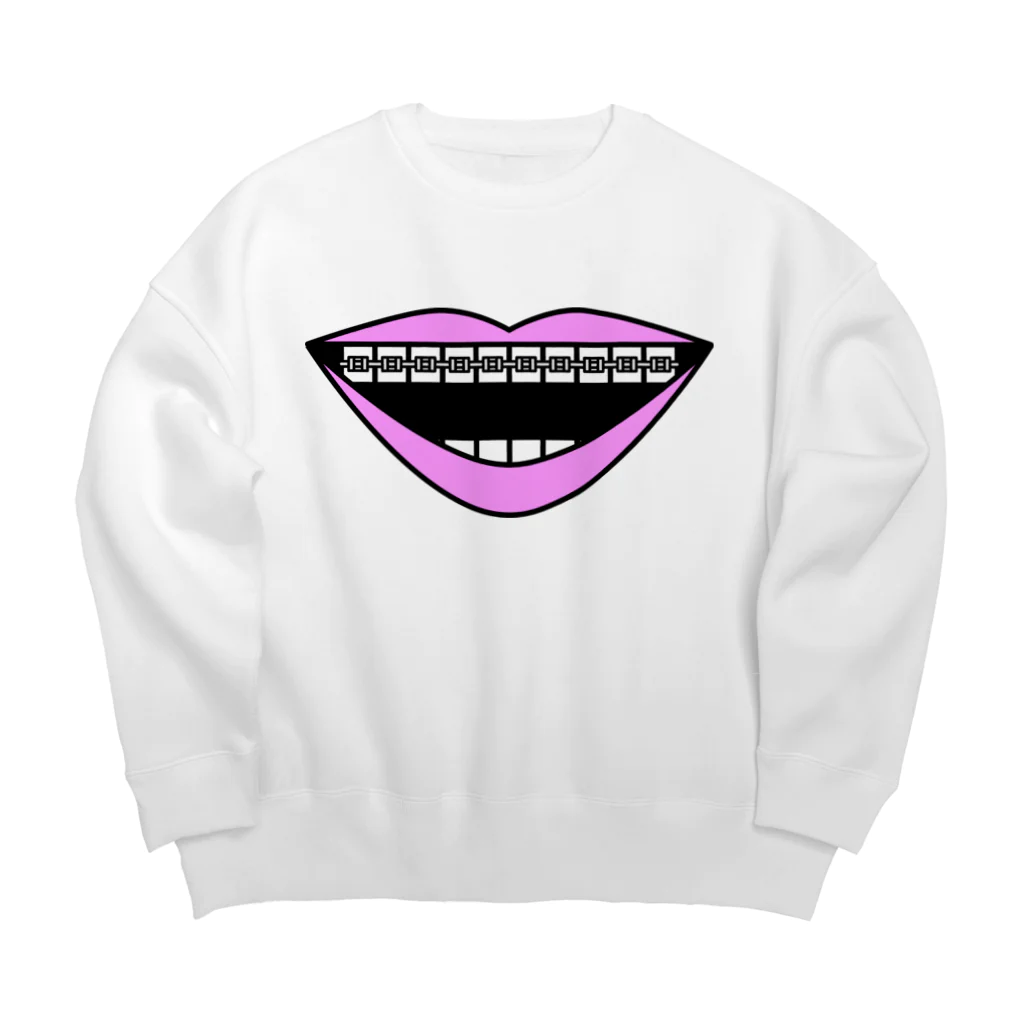 旦那芸術の矯正スマイル Big Crew Neck Sweatshirt