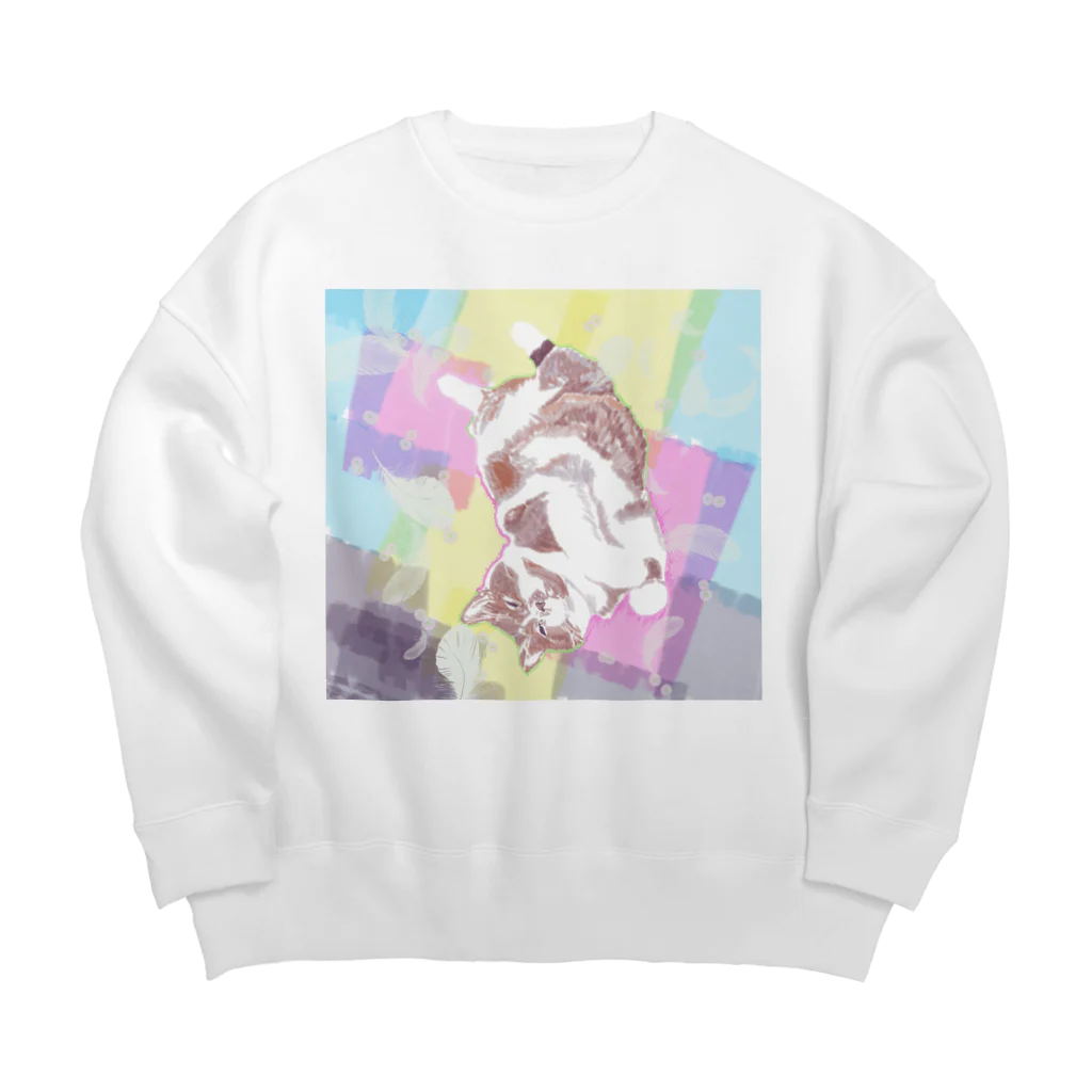 水木レナ＠カクヨム＠なろうのしあわせのスコちゃんｖ Big Crew Neck Sweatshirt