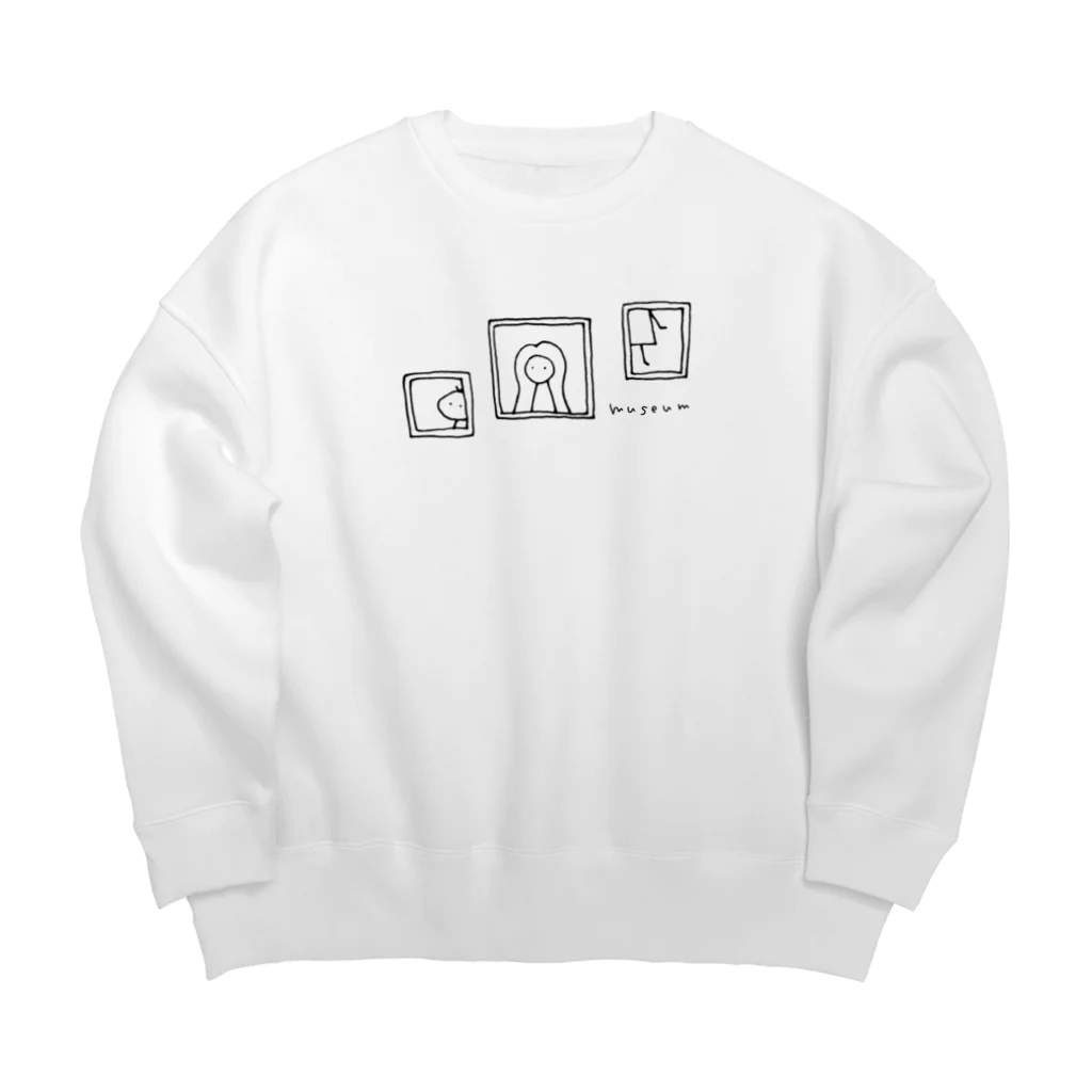 rurugirlのミュージアム Big Crew Neck Sweatshirt