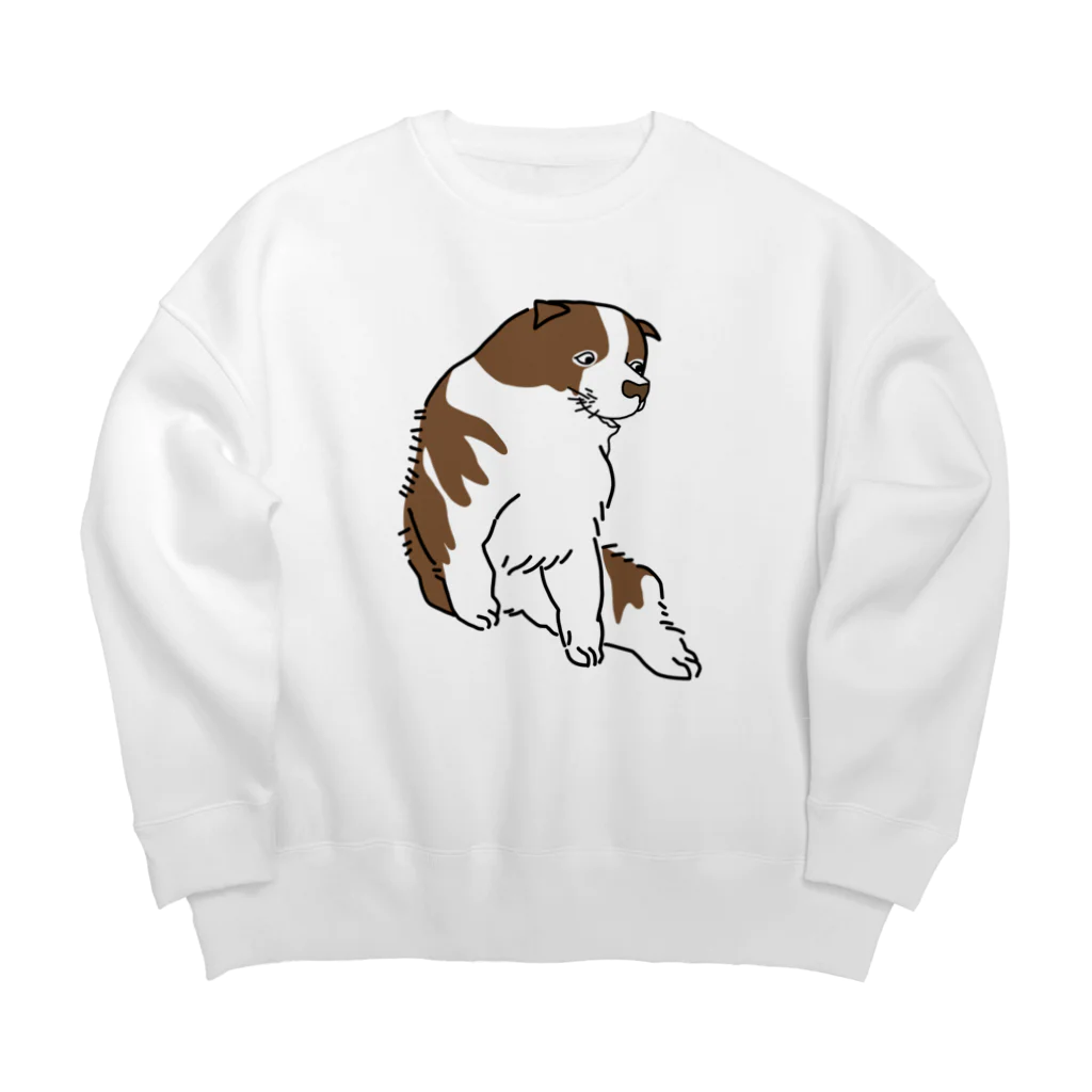 nanamaru worksの蘆雪犬B Big Crew Neck Sweatshirt