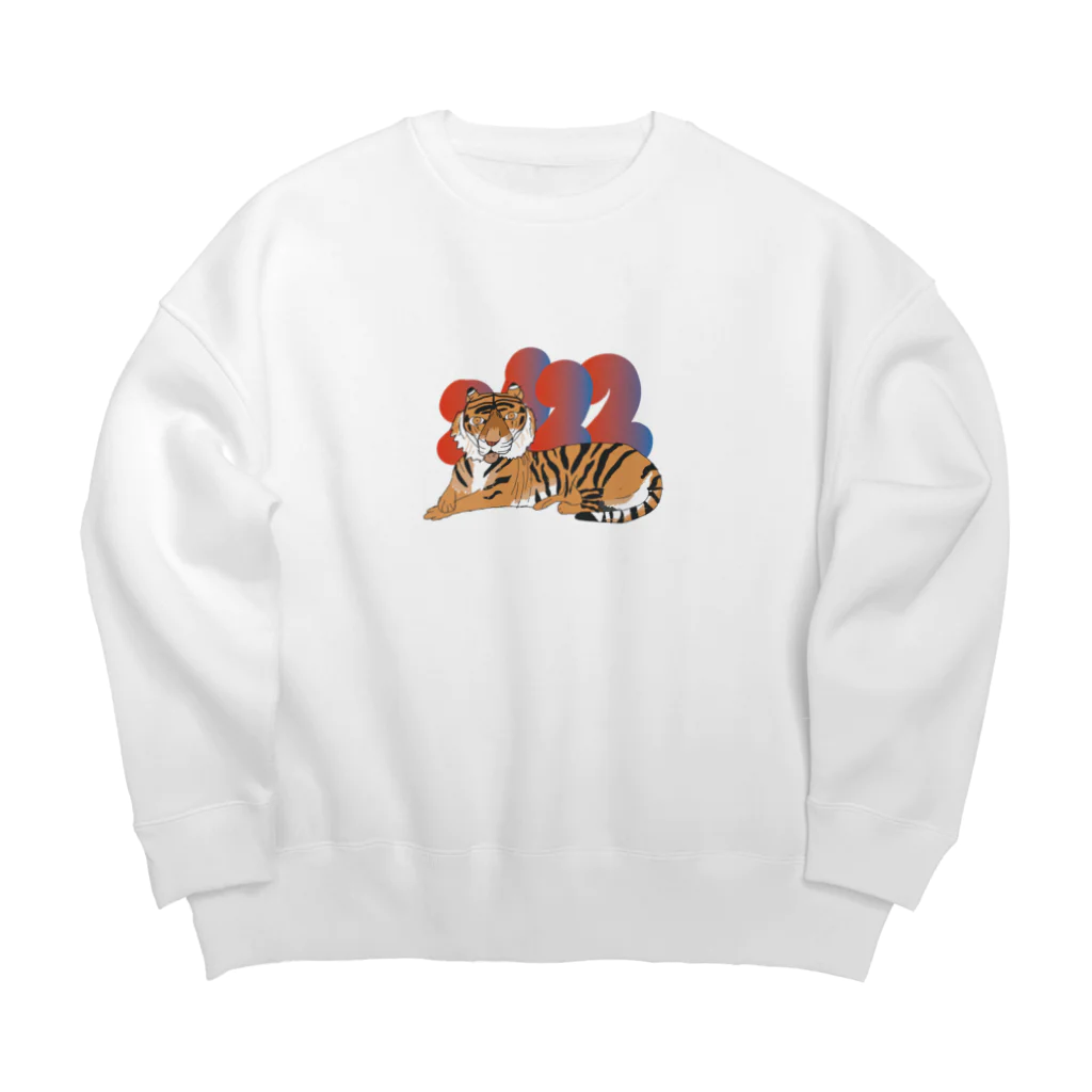 kst_fjtの10歳虎を描いたよ Big Crew Neck Sweatshirt