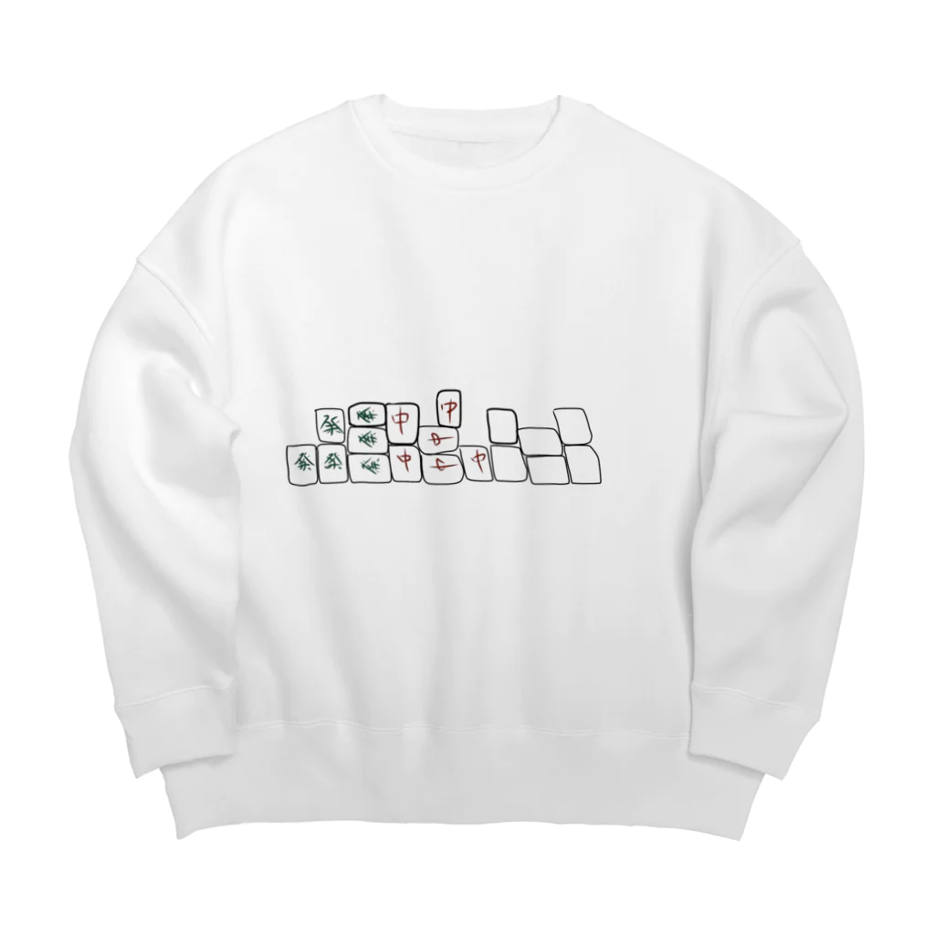 猫食パンのハイパー大三元 Big Crew Neck Sweatshirt