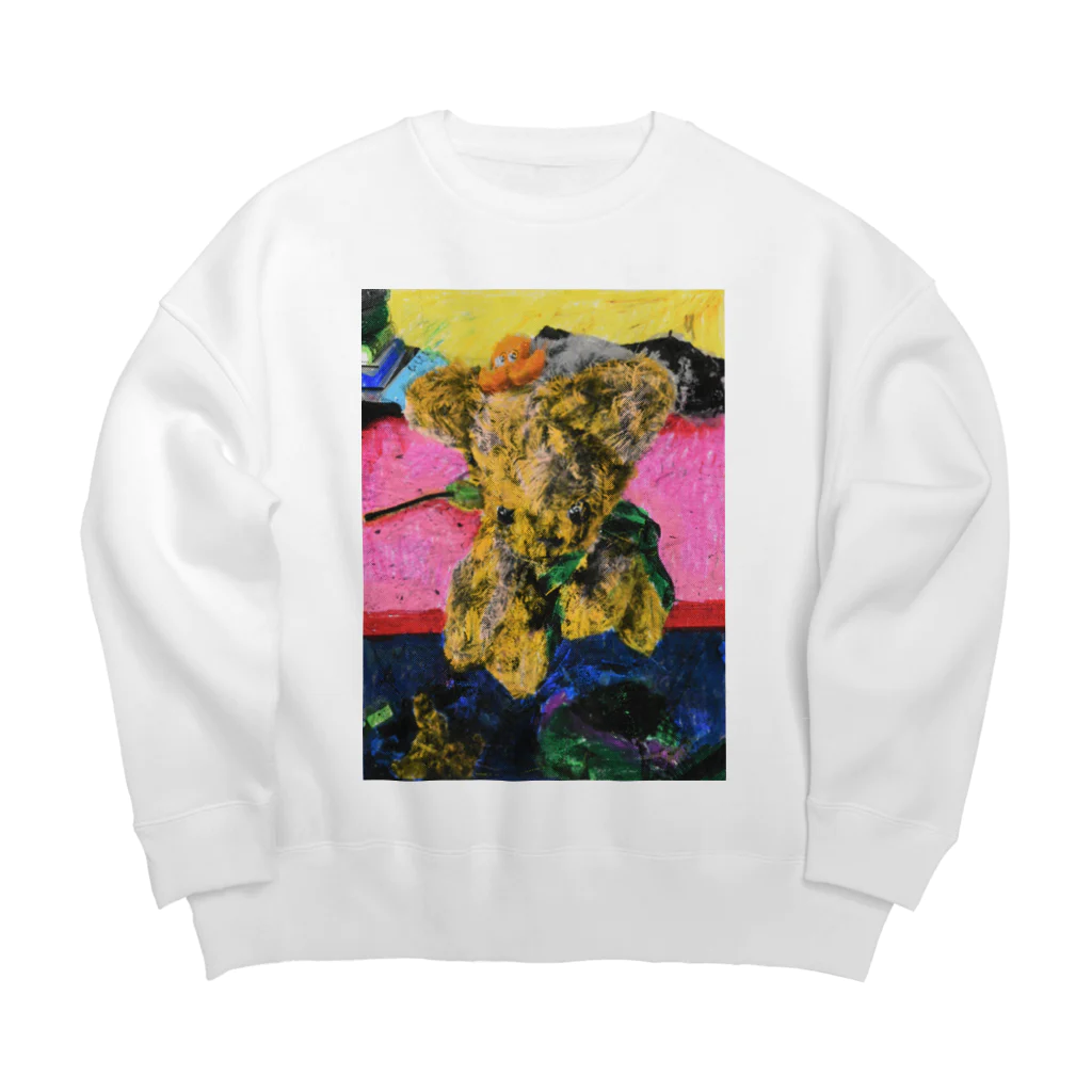 きたのかんむりのくま Big Crew Neck Sweatshirt