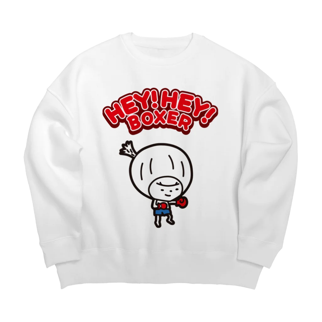 きくのらくがきのHEY!HEY!BOXER きく Big Crew Neck Sweatshirt