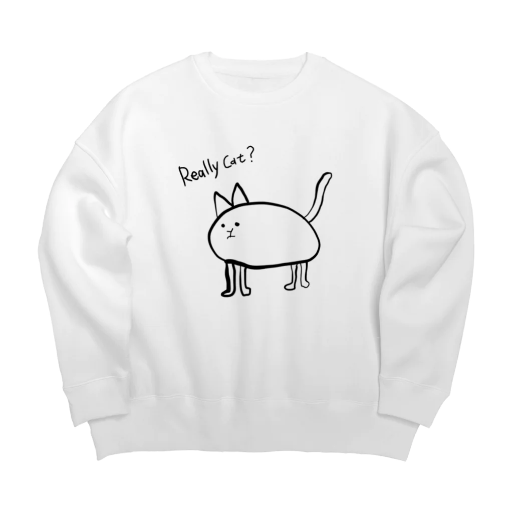 Caviar no togeのReally cat？ Big Crew Neck Sweatshirt