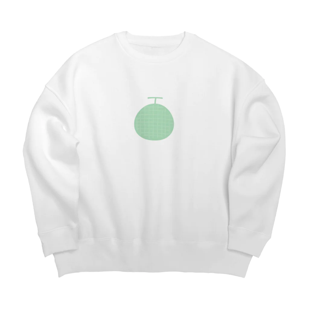 ゆきだるまのメロン。 Big Crew Neck Sweatshirt