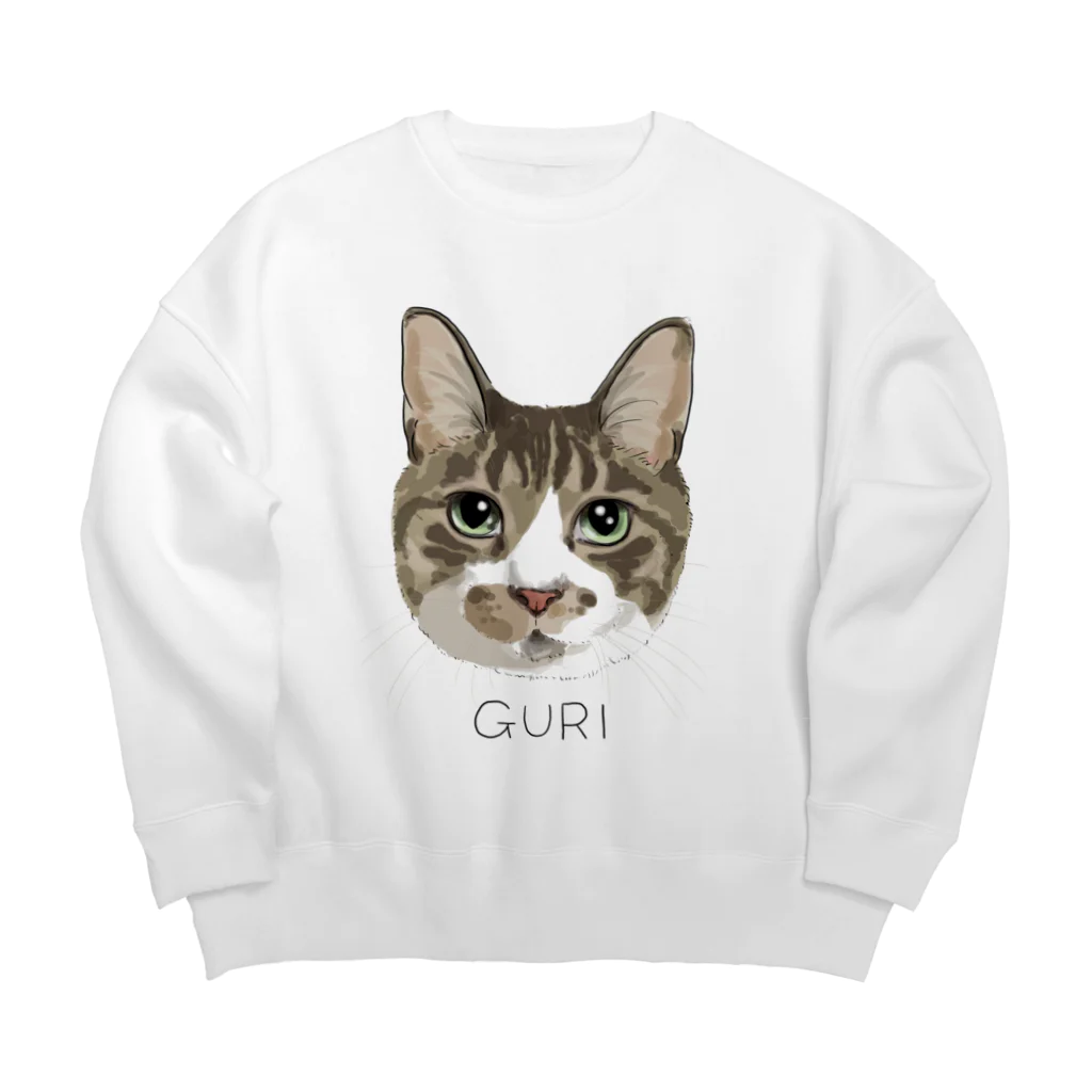 みきぞーん｜保護猫 ミッキー画伯と肉球とおともだちのGURI ビッグシルエットスウェット