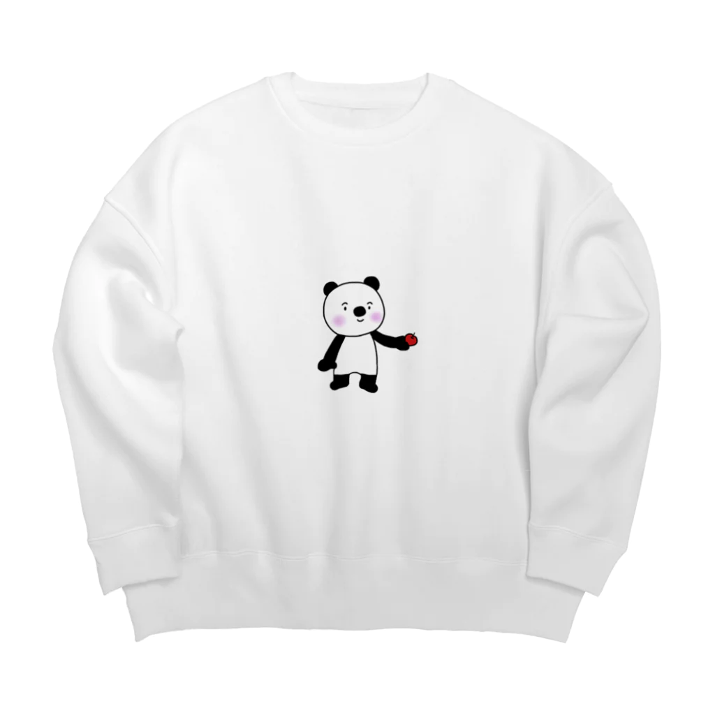 こちまる空間のパンダのみっとちゃん Big Crew Neck Sweatshirt