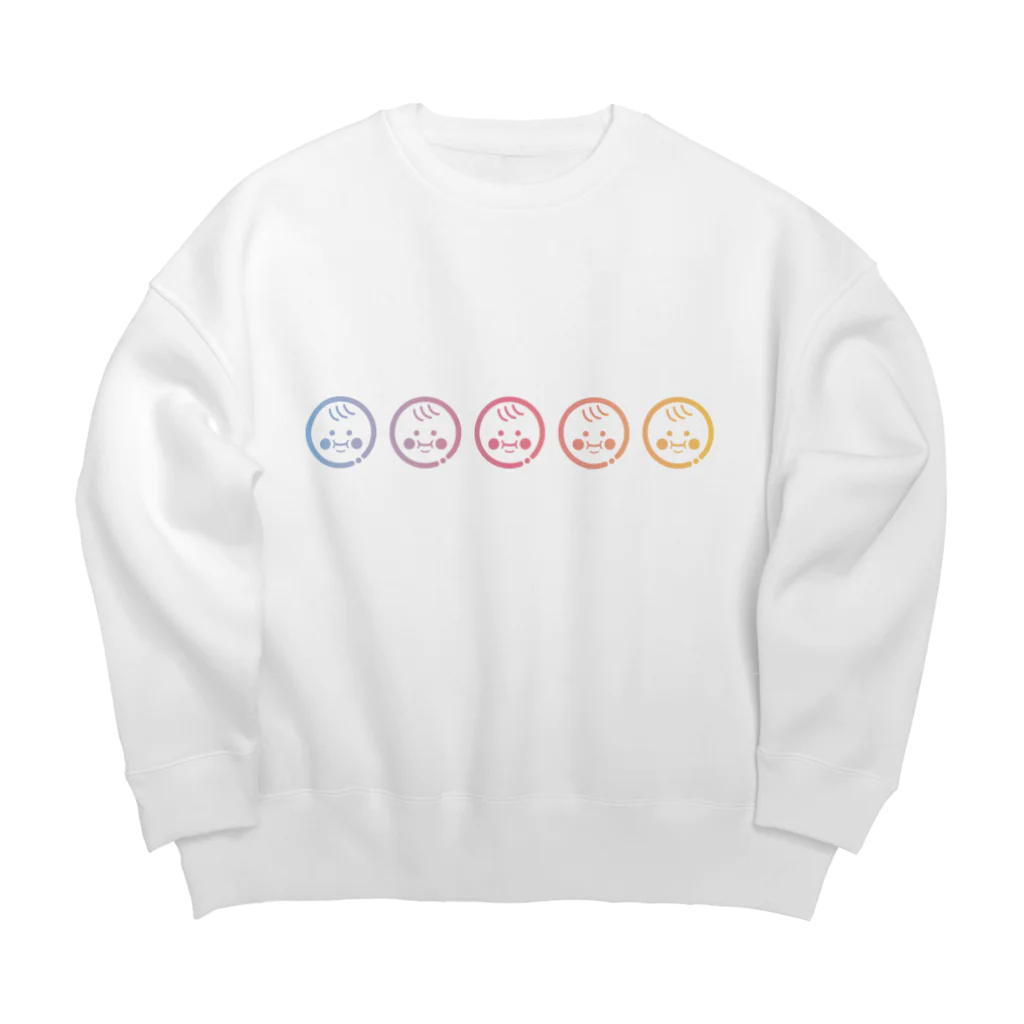 KAWAII SHOPの〈 KAWAII AKACHAN 〉gradation Big Crew Neck Sweatshirt