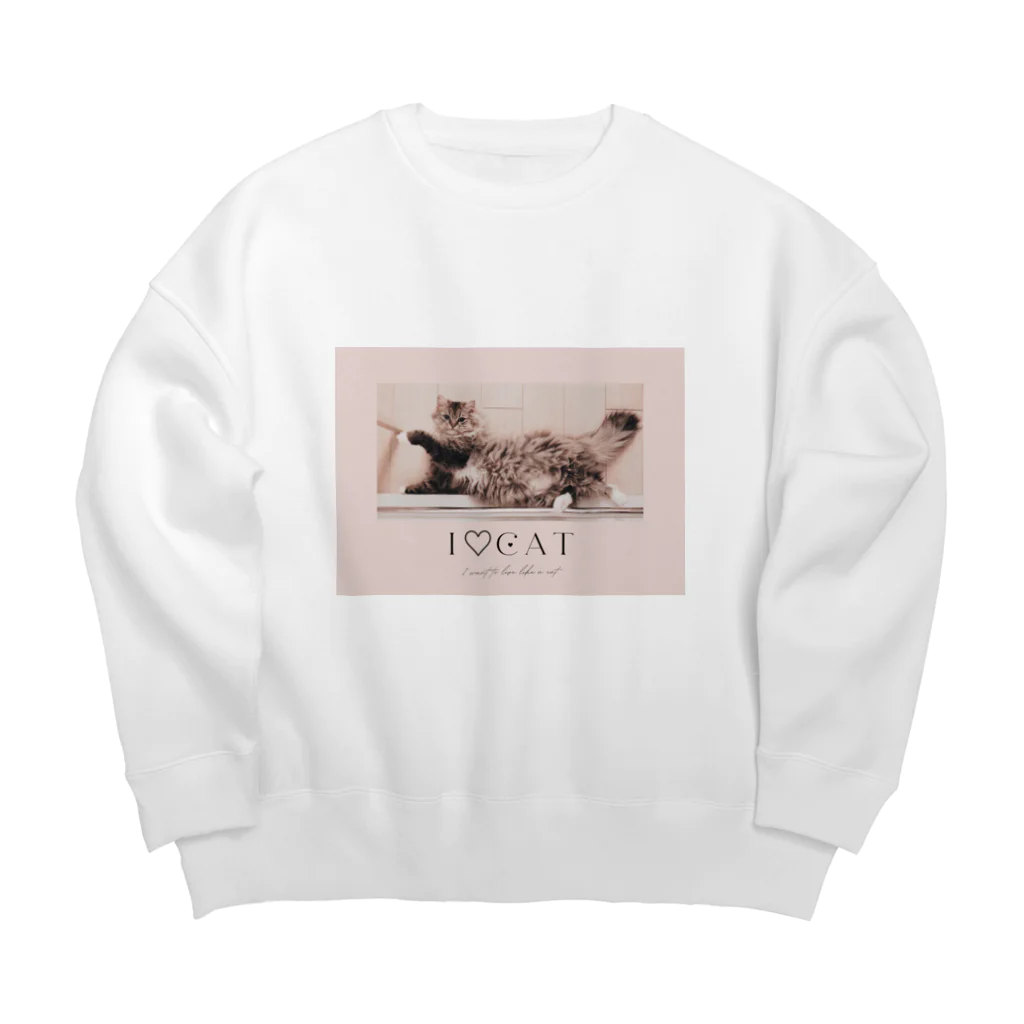 大谷麻衣｜Mai Ohtaniの猫のジョジさん Big Crew Neck Sweatshirt