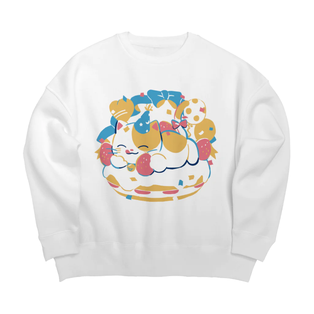 はとむぎのおいわいこむぎ Big Crew Neck Sweatshirt