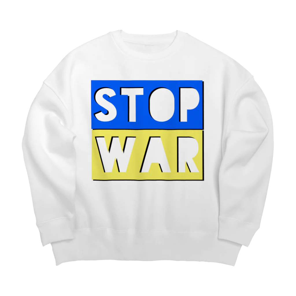 LalaHangeulのSTOP WAR  Big Crew Neck Sweatshirt
