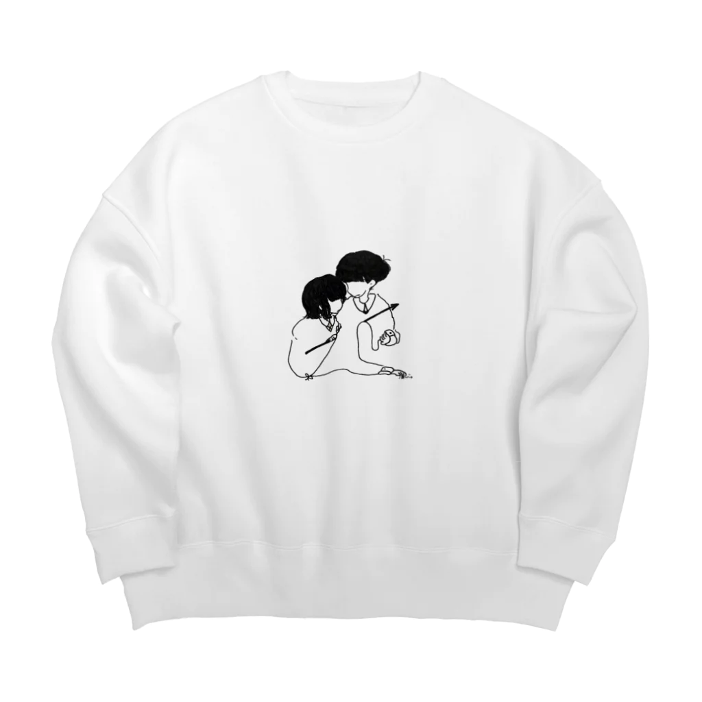 原シバ。の至近距離遠距離恋愛 Big Crew Neck Sweatshirt