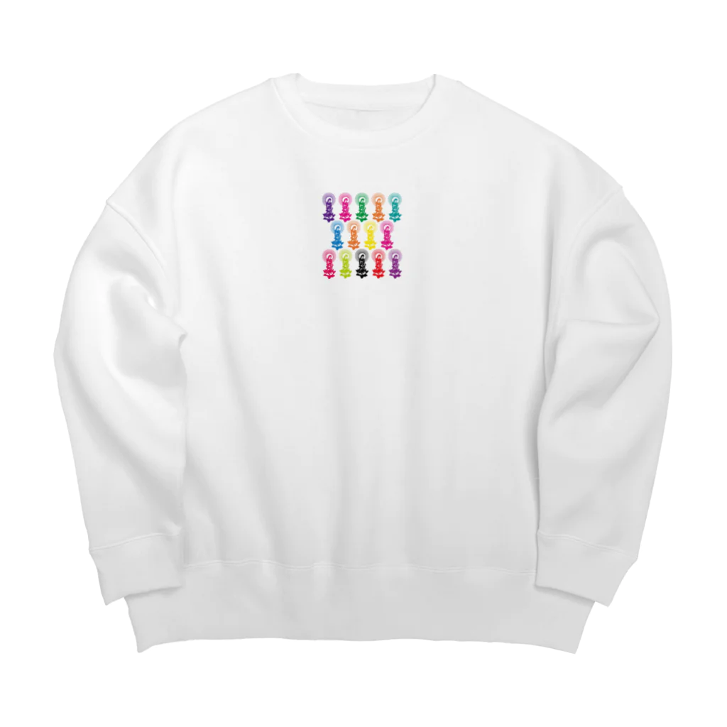 南無南無ショップの阿弥陀フルカラー Big Crew Neck Sweatshirt