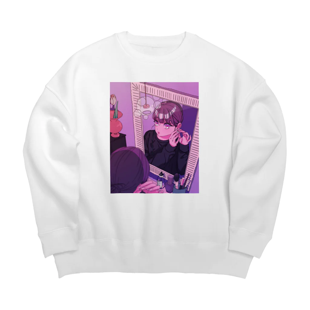 雛井ゆら┃Yura Hinaiのお気に入りのピアスつけて Big Crew Neck Sweatshirt