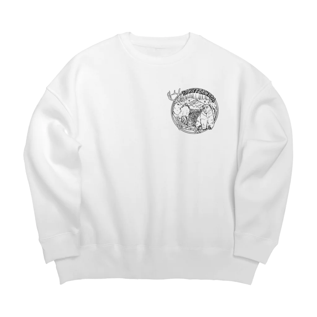 nvivetoのカナダの大自然と動物たち〜Banff Canada〜バンフカナダ〜 Big Crew Neck Sweatshirt