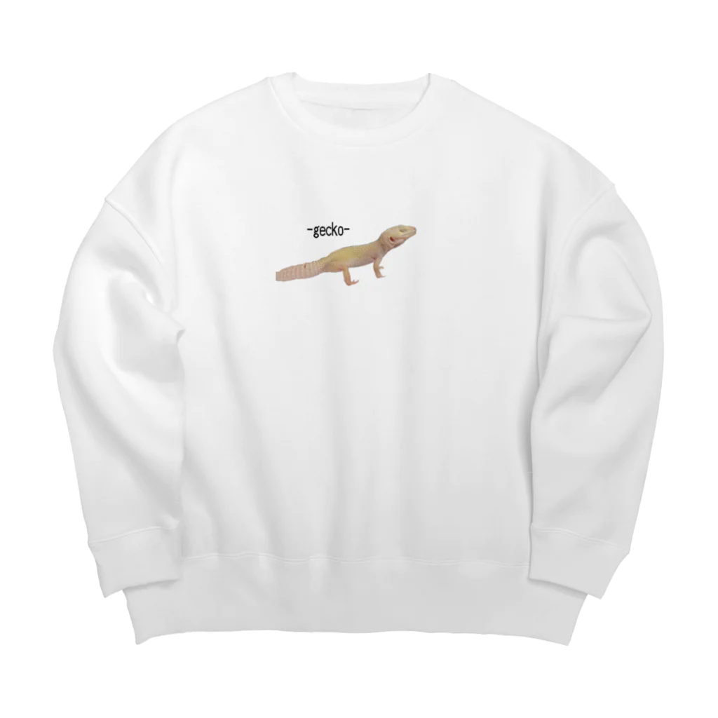 toge_geckoのレオパードゲッコー gecko ビッグシルエットスウェット Big Crew Neck Sweatshirt