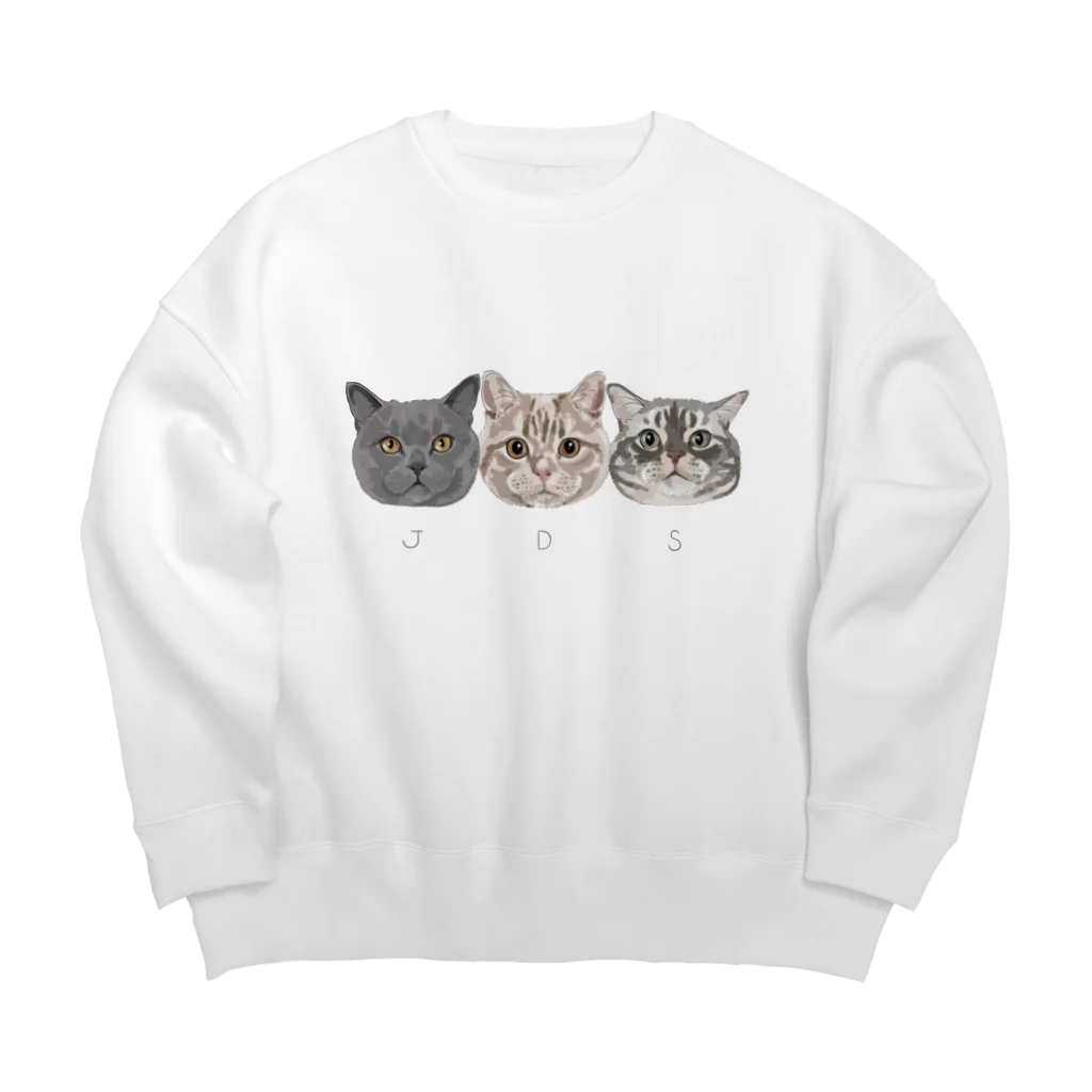 みきぞーん｜保護猫 ミッキー画伯と肉球とおともだちのJ&D&S Big Crew Neck Sweatshirt