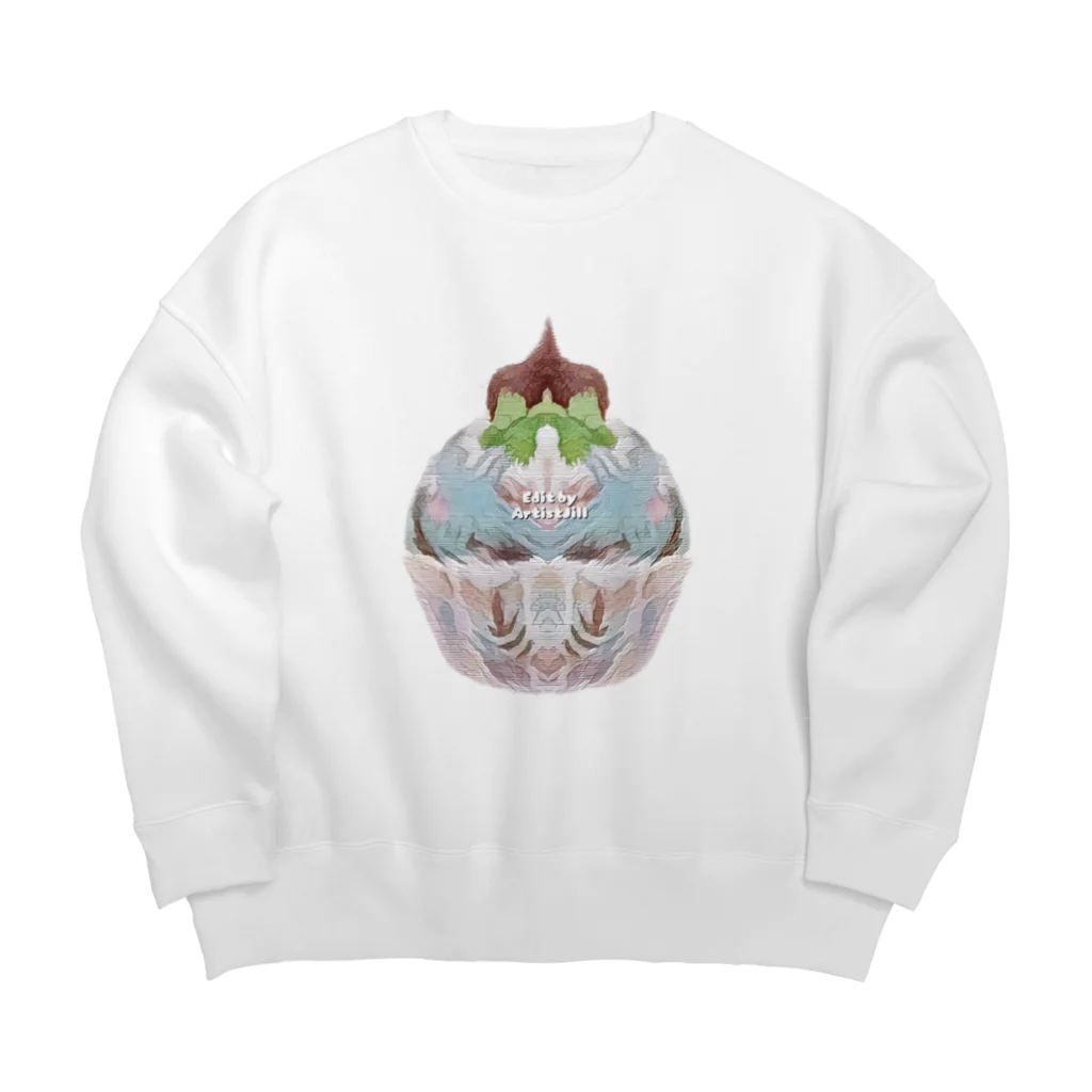 【ホラー専門店】ジルショップの桜チョコミントスイーツ❷ Big Crew Neck Sweatshirt