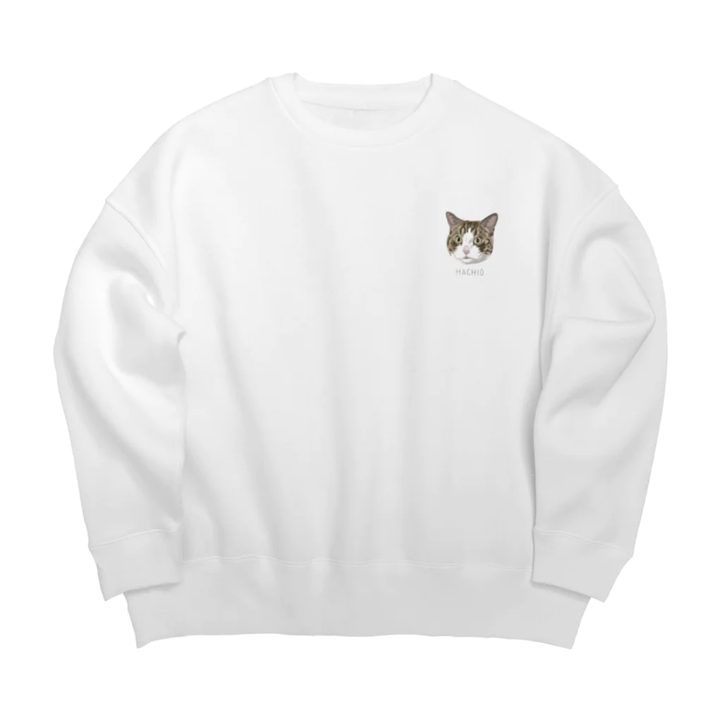 みきぞーん｜保護猫 ミッキー画伯と肉球とおともだちのhachio Big Crew Neck Sweatshirt