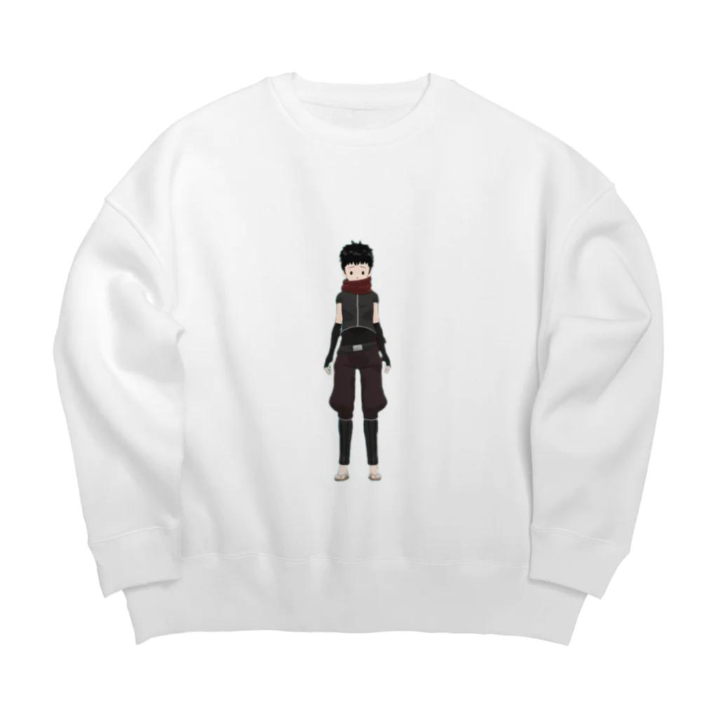 コラボ商品店の暇すぎゴリラさんとのコラボ商品 Big Crew Neck Sweatshirt