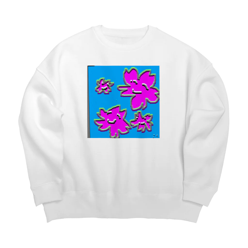 lunar eclipseのさくさくさくらさくら Big Crew Neck Sweatshirt