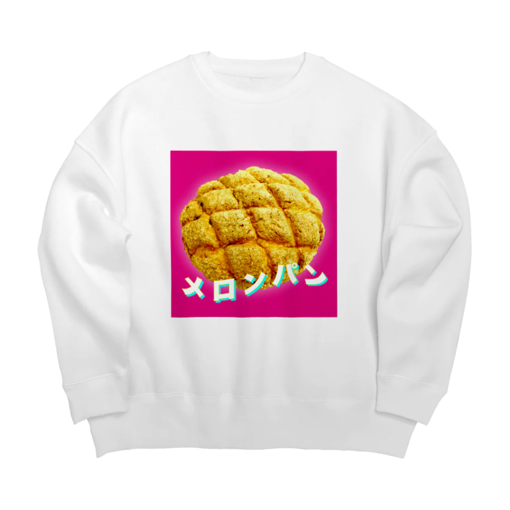 うさぎちゃんアイランドのうねうねメロンパンロゴ Big Crew Neck Sweatshirt