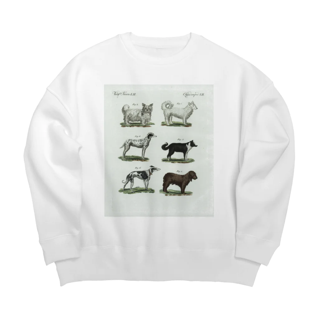 J. Jeffery Print Galleryの1802年ドイツの犬たち Big Crew Neck Sweatshirt