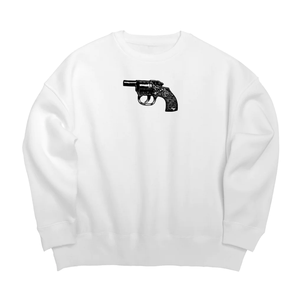 SAKURA スタイルのピストルアイテム Big Crew Neck Sweatshirt