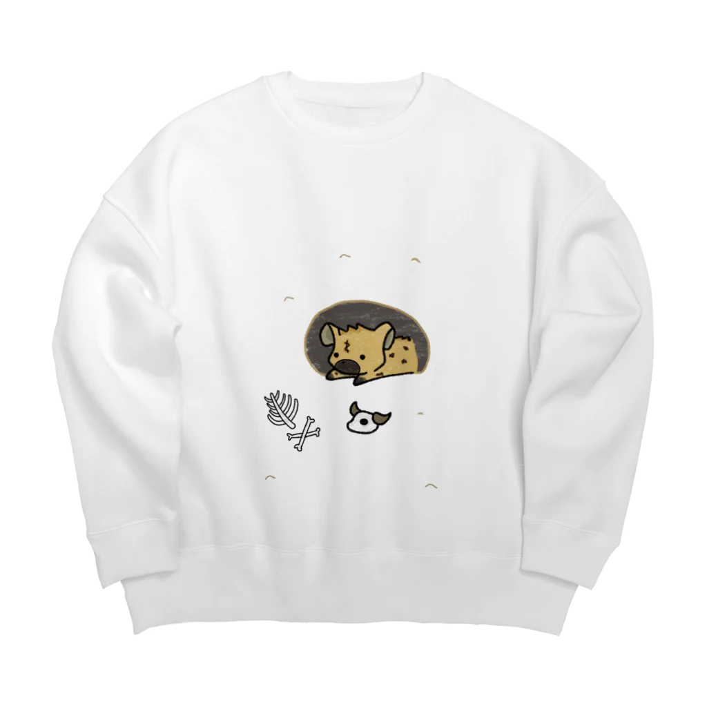 有限会社サイエンスファクトリーの巣穴で休むラフィンちゃん Big Crew Neck Sweatshirt