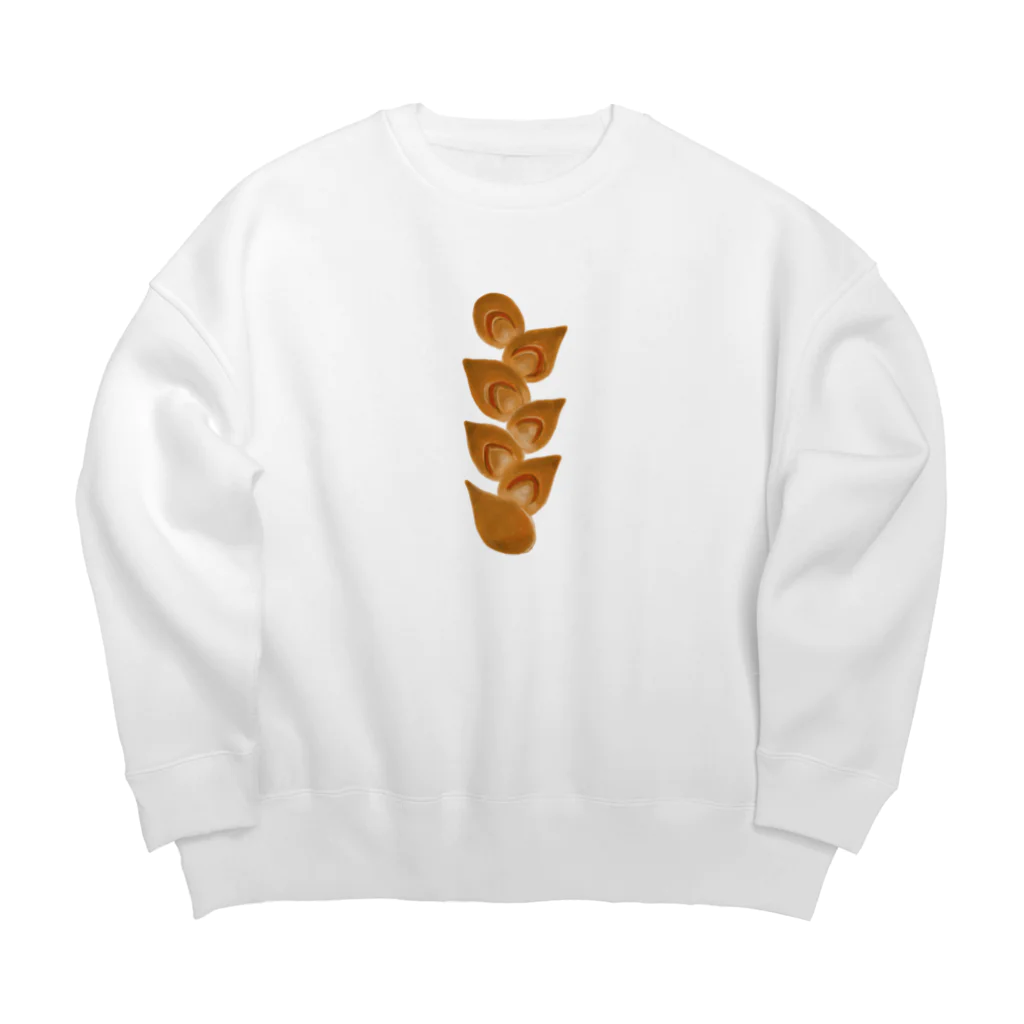 おもっちのイラストショップのシンプルベーコンエピ Big Crew Neck Sweatshirt